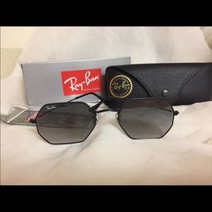 Brand new Ray Ban Octagonal Flat Lenses